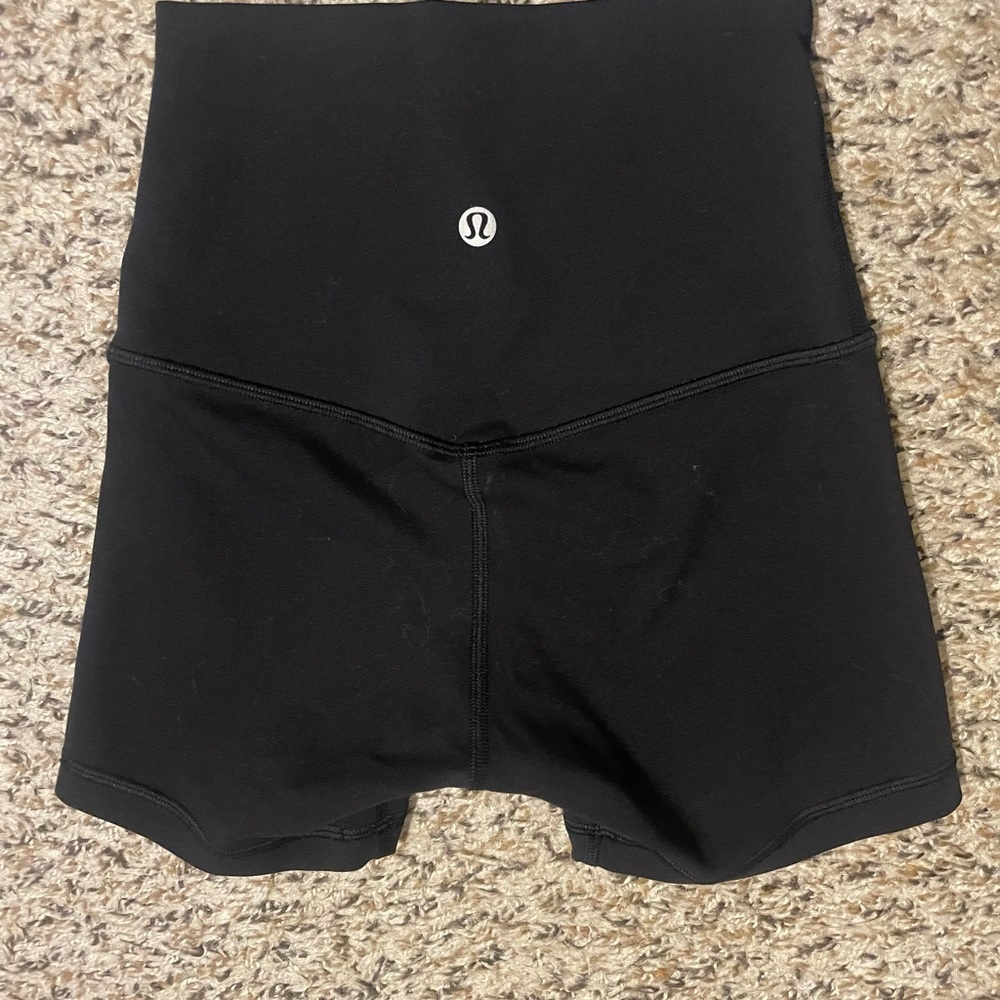 Lululemon Black High-Waisted Shorts